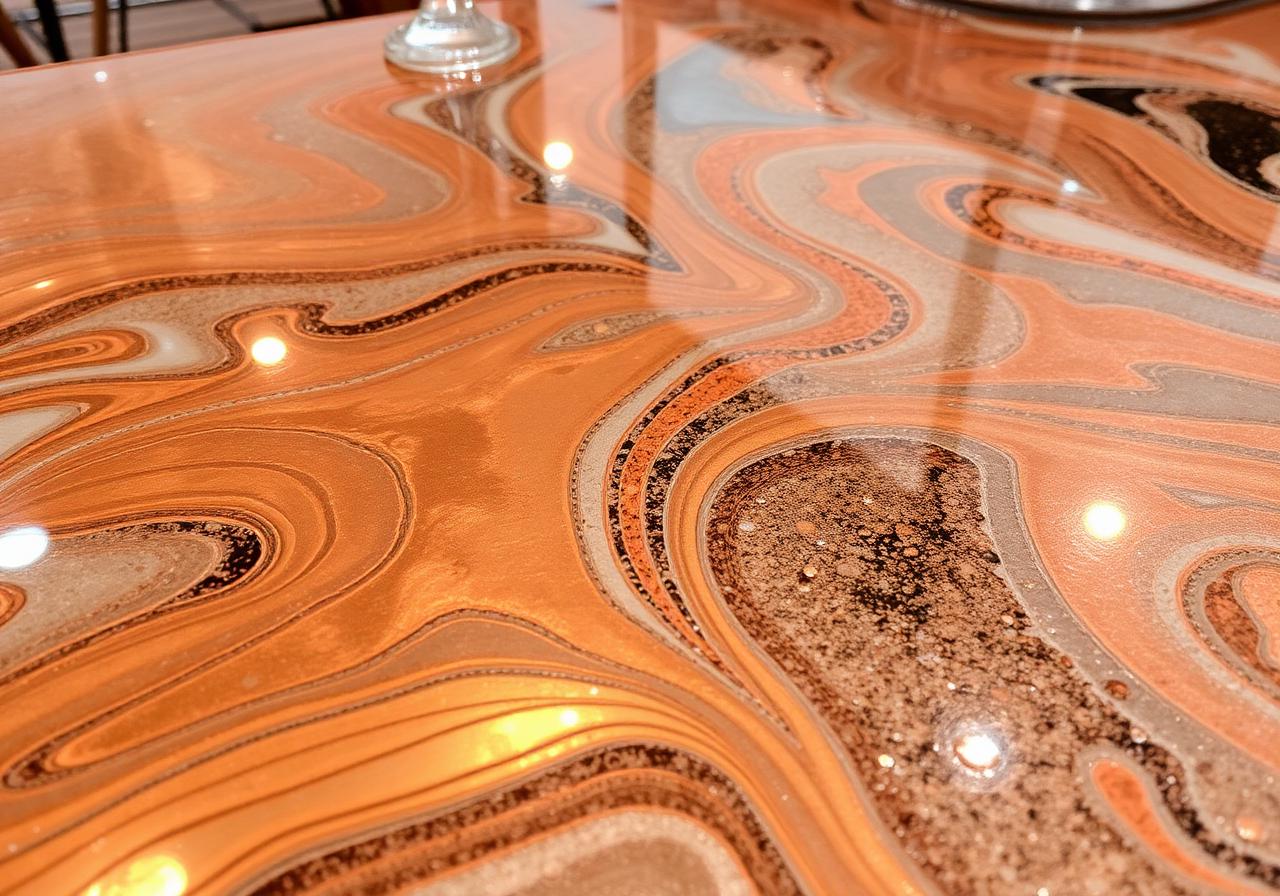 Metallic Epoxy Lobby
